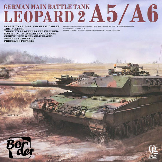 Special Offer in Stock: Border Bt002 1/35 Modern German Panzer 2A5/A6 Main Battle Tank