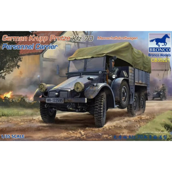 Weijun Cb35221 1/35 German Krupp Kfz.70 Transport Truck Assembly Model