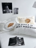 Ins Simple Letters All Cotton Pillow Eleve Single Products Four Seasons хлопчатобу