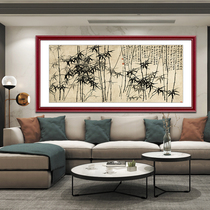 Zheng Banqiao famous painting bamboo Chinese painting antique new Chinese ink painting Zen living room hanging painting office background Wall study