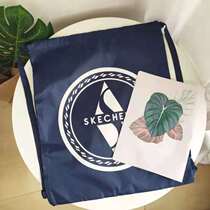 Outer Single Drawing Rope Bunch Pocket Large Capacity Light Double Shoulder Bag Sports Small Backpack Can Play Basketball Football Sneakers