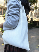 Out island nations new white organ press pleats with light double deck containing simple hand cloth eco-friendly bag backpack single shoulder bag