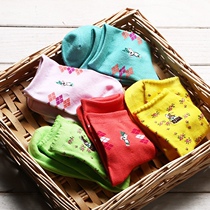 Cute Teenage Girl Ensemble Cute Rabbit Cotton Embroidery Midcylinder Socks Child Short Socks Lady Cotton Socks