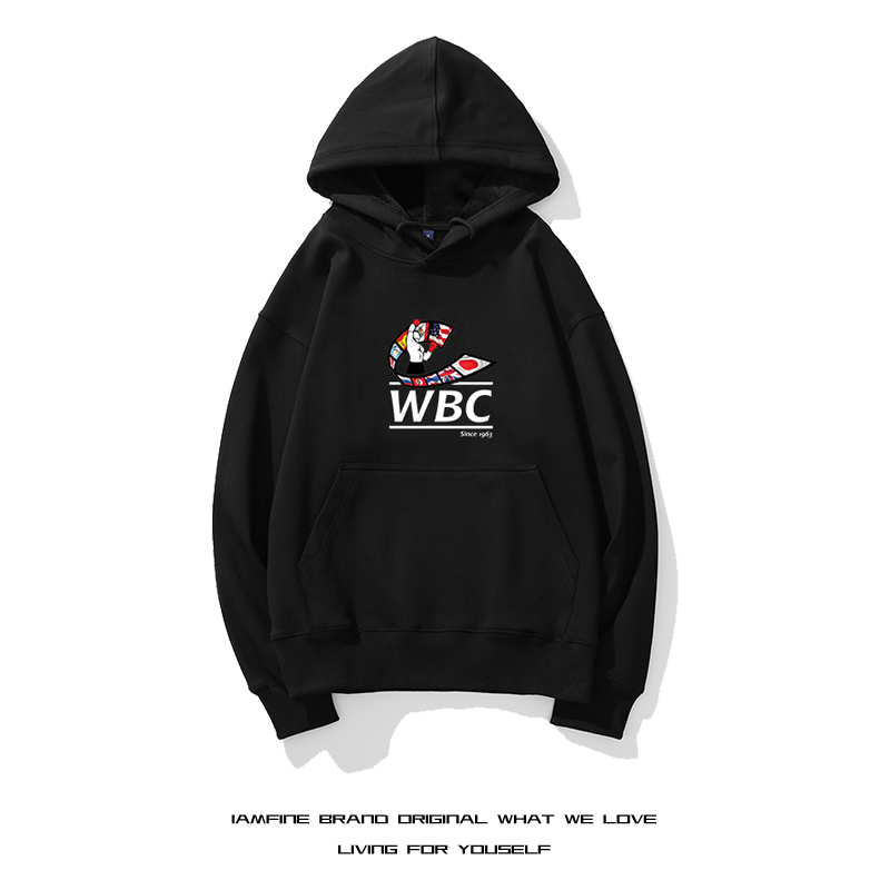 World Boxing Council Merchandise Hooded Sweatshirt for Men and Women Boxing Enthusiasts Sports Training Hoodie Clothing
