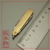 Antique American gold-filled pocket watch knife circa 1920 6 cm long