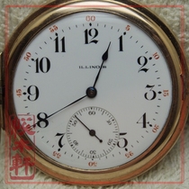 USA ILLINOIS gold-filled hunting case pocket watch 12s 15 diamonds 1912