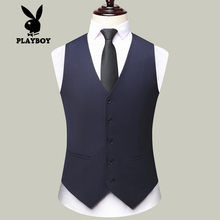 Playboy suit vest men's tank top youth British slim fit business professional formal attire wedding suit vest