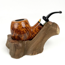 Marigold pipe holder pipe seat root nodule old tree root tree nodule handmade decorative ornaments mens smoking set