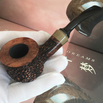Heather pipe Imported from Italy heather carved sandblasting rough surface handmade straight bucket yadocan yadocan