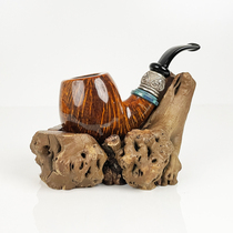 Pipe rack pipe seat display stand tree root tree tumor pear pimple old material personalized creative ornaments