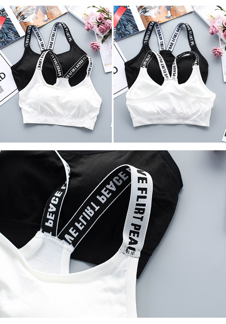 Thư đẹp trở lại ống top không có vòng thép tập hợp bọc ngực chống ánh sáng sling vest đồ lót nữ sinh nữ sinh trung học áo lót 2 dây