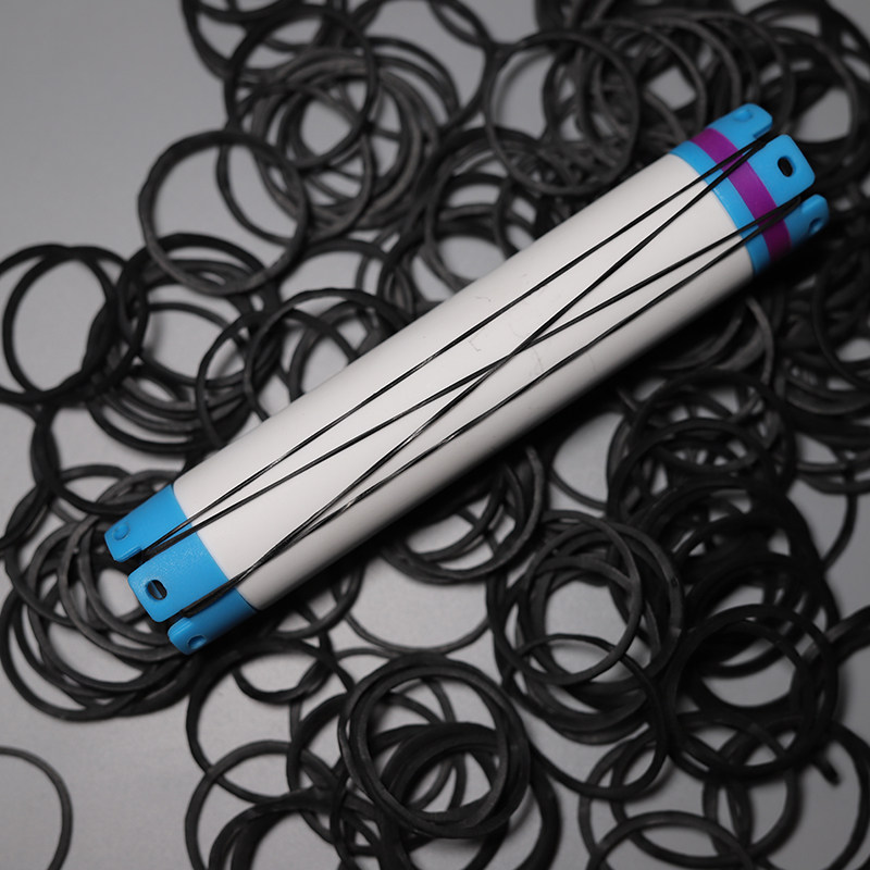 Aiwen perm rubber band with metal hook Ai Di will perm rubber band digital ceramic bar metal hook rubber band