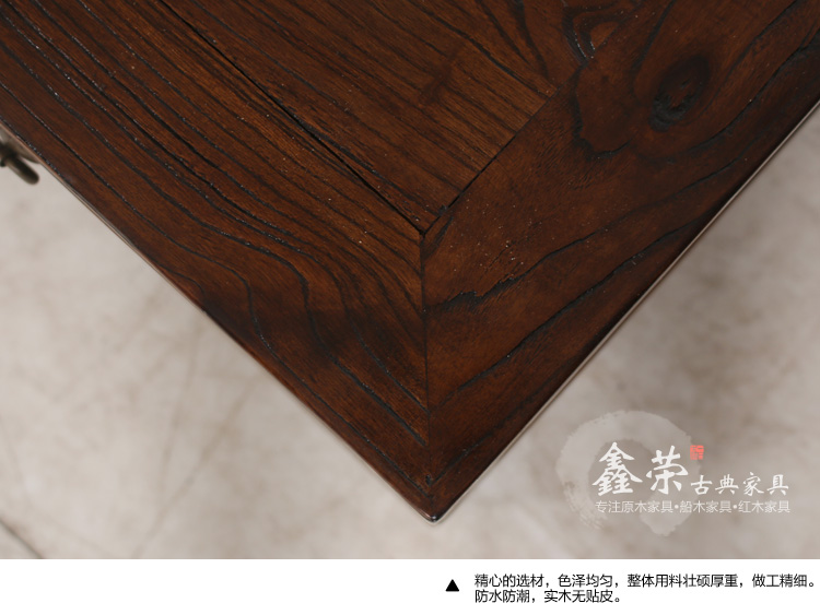 Nội thất gỗ rắn nhật ký sáng tạo bốn mặt hộp phòng khách lưu trữ đa chức năng bàn cà phê Trung Quốc cổ vuông bàn cà phê - Bàn trà bàn trà sofa