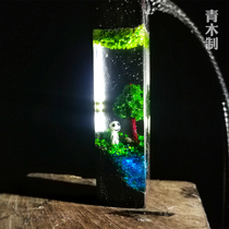 (Green Wooden) Ghost Princess Forest Elf Pendant Resin Glue Sandalwood Custom Jewelry Couple Gift Items
