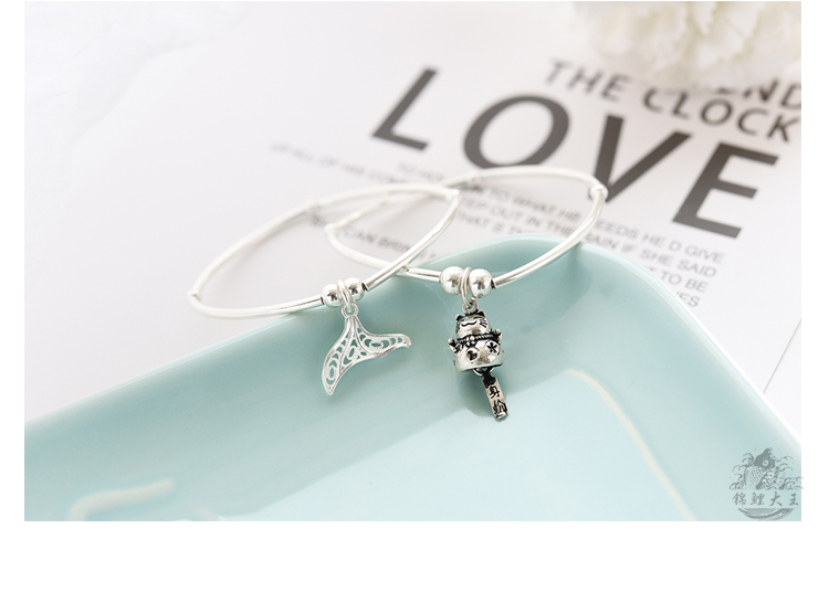 [Bùng phát may mắn | gia tăng tài sản] trị giá hơn 100 triệu con mèo may mắn vòng tay bạc sterling vòng tay | vua koi vòng hồ ly