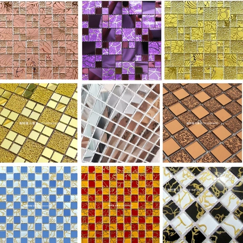 Стеклянная мозаика, самоклеющаяся касса на стену, зеркальный эффект