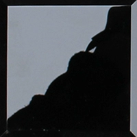 300*300 Черное зеркало без заднего клея