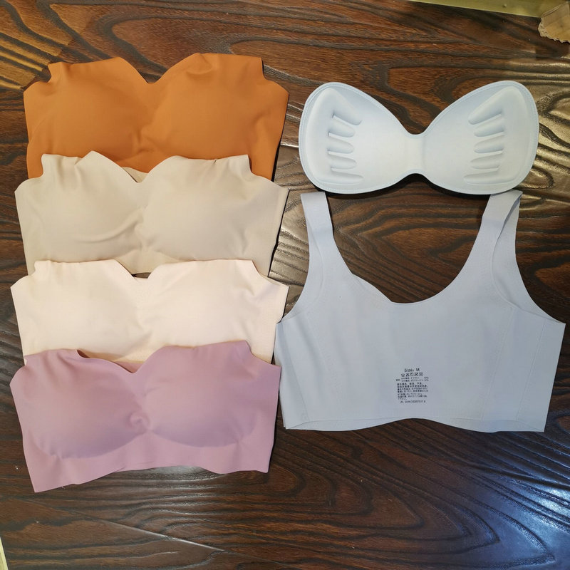 Gu Fei 16 safe and seamless sports inner bra gathers shock-proof no steel ring bra closes breast underwear women wrap chest