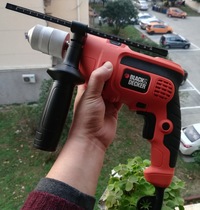 Bade 220V 710W electric drill 13mm continuously variable speed with forward and reverse lock with impact gear