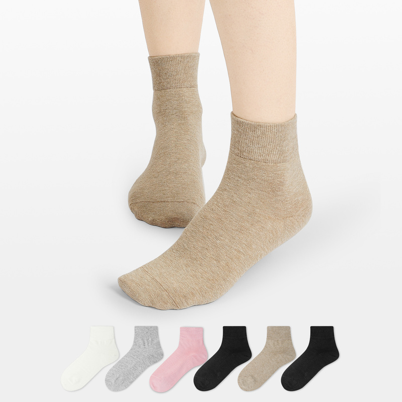 Necessary Zrzlzl Socks, Women's Mid-Calf Socks, Deodorant and Sweat-Absorbent Cotton Socks, Summer Thin Breathable Mid-Calf Socks, 6 Pairs in Total