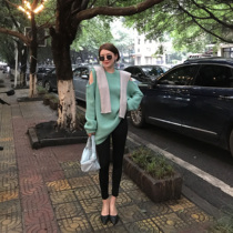 DALU black slim slim Joker leggings high waist casual magic pants 2019 Autumn New wear elastic pants