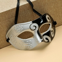 Изумрудный зеленый принц маска черная