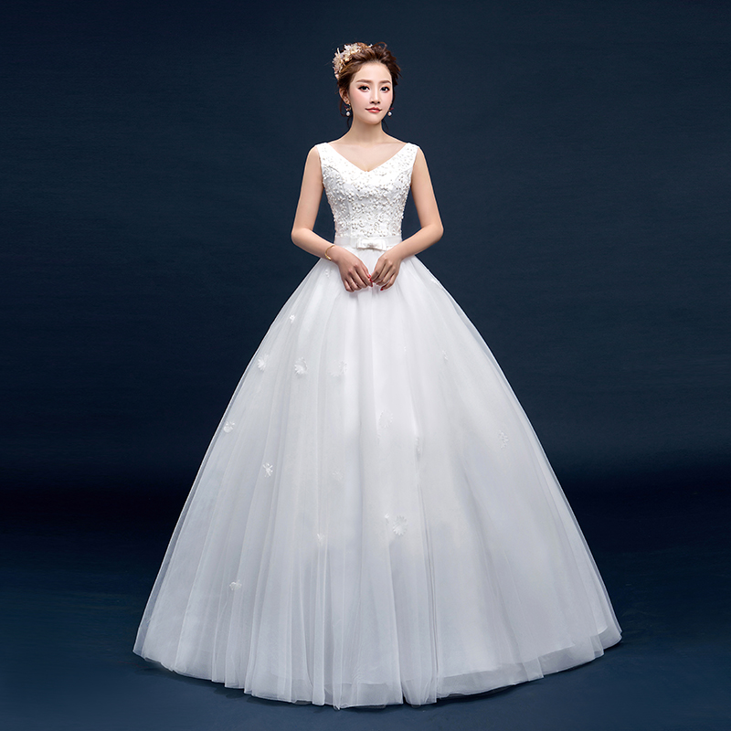  L+One white wedding dress   - $2.83 