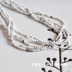 DIY аксессуары 天然白松石2mm3mm小米珠 diy流苏吊坠穗子手链手工串珠材料配件