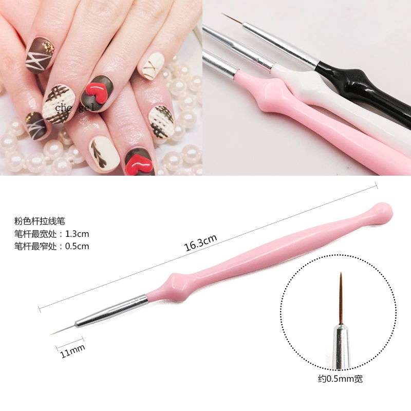 Dụng cụ làm móng tay Vẽ Bút Kéo Dây Bút Móc Dây Tranh Hoa Pen Daisy Lace Nhật Bản Cô Gái Nail Cung Cấp Đặt Bút - Công cụ Nail