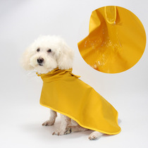 Small Puppy Raincoat Four Feet Waterproof Full Bag Teddy Rain Cape Pets Rainy Day Clothes Small Medium Dogs Big-boy Beaume