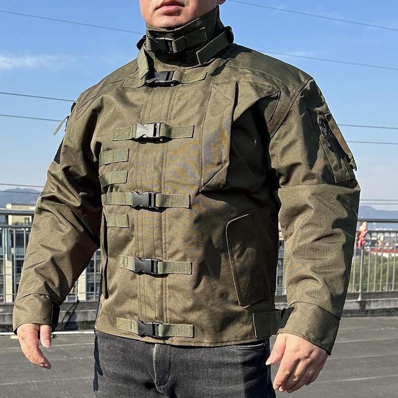 European Size Men's Outdoor Solid Color Multifunctional Jacket Windproof and Waterproof Jacket Cool European Size Men's Outdoor Solid Color Multifunctional Jacket Windproof and Waterproof Jacket Cool