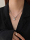 2025 new light luxury niche design necklace women's pin lock ins hip-hop high-end clavicle chain trend