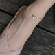 Natural pearl leaf anklet for women summer 2023 new trendy internet celebrity hot style high-end niche style simple anklet