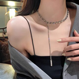 2025 New Model Necklace for Women, Light Luxury Niche Design Clavicle Chain, Stylish Internet Celebrity High-End Neck Chain Accessory