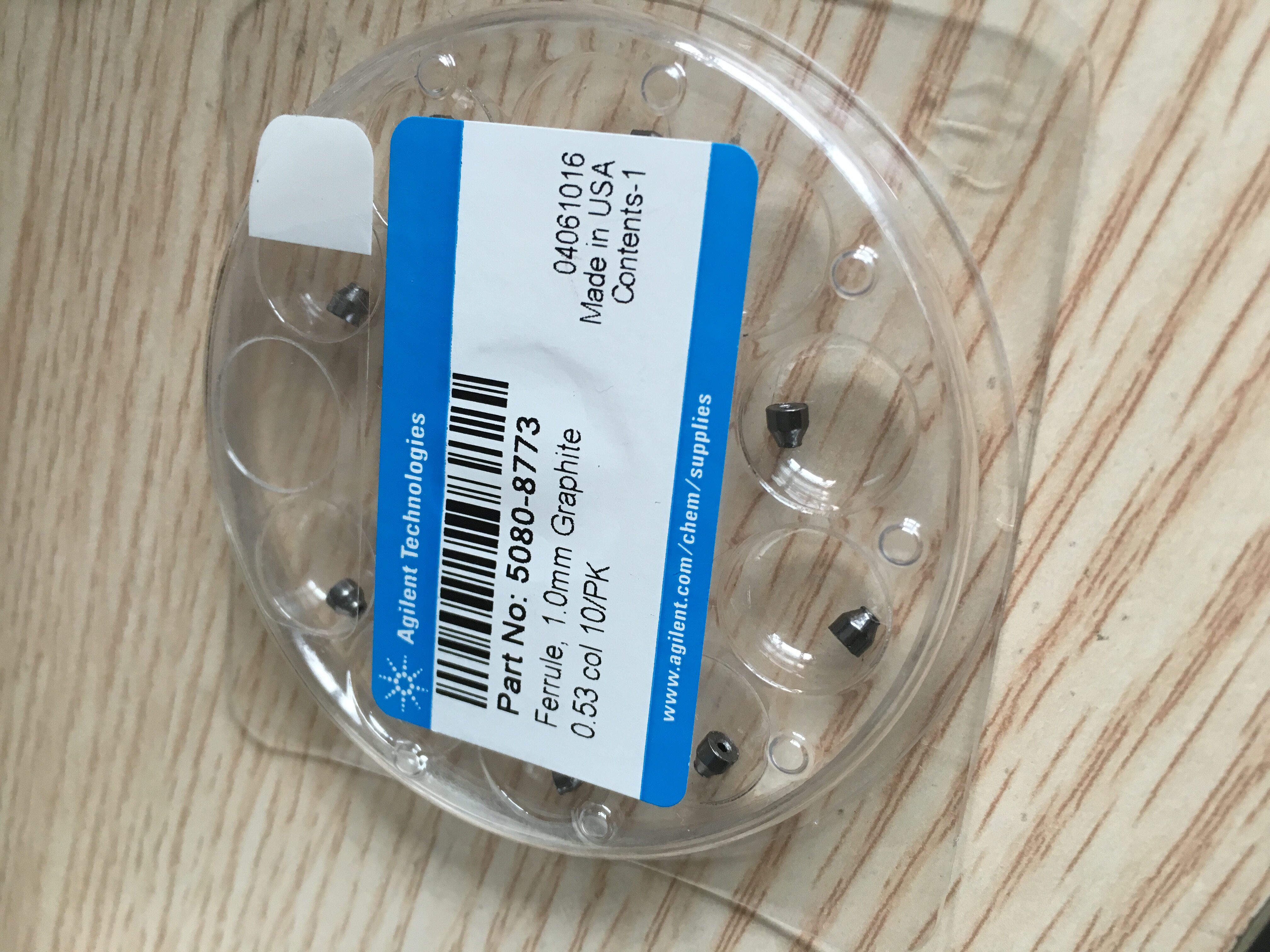 Anteren graphite cushion 5080-8773 capillary chromatography column graphite gasket 1 0mm 500-2118