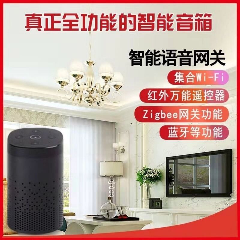 Wi-Fi/Zigbee Infrared Bluetooth Tuya Smart Speaker Remote Control Gateway Voice Assistant Ss190