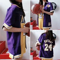 Mn Kobe Bryant Lakers Kobe Signature Rubber Print Версия T -For Shooting Service теплый -одежда