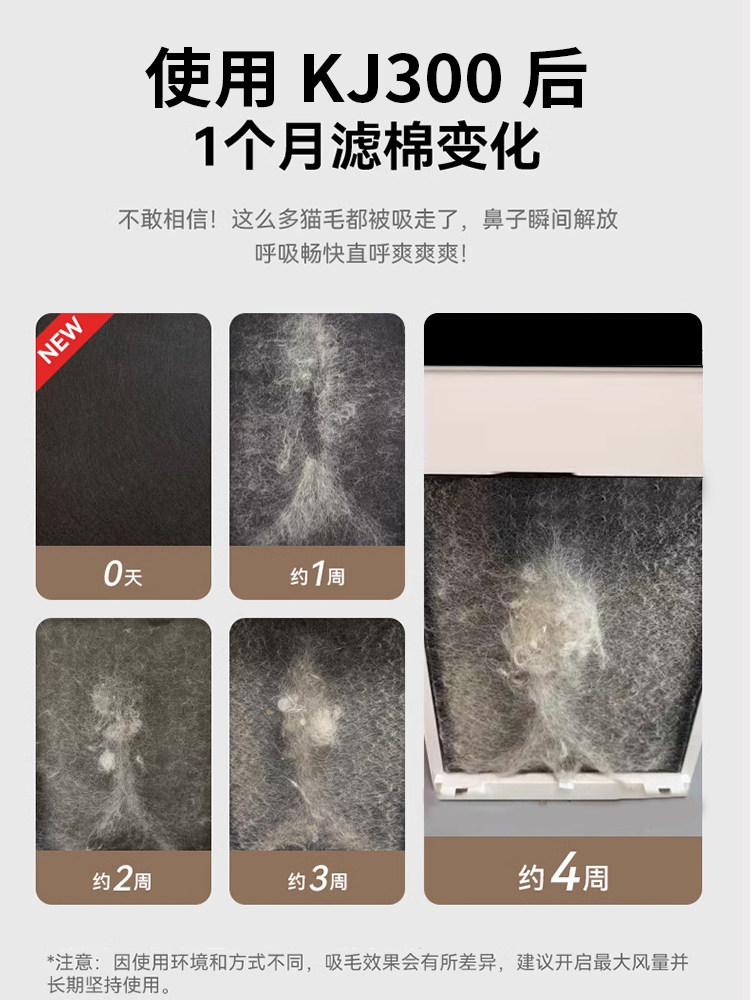 Fully Automatic Cat Hair Suction Device, Pet Air Purifier, Special Hair Suction Machine for Home Use with Cats, Absorbs Floating Hair and Deodorizes