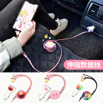 Car charger cigarette lighter conversion plug one drag three usb car mobile phone multi-use car charging fast charging belt female