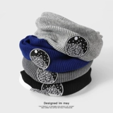 Синий шарф-платок, демисезонный удерживающий тепло кашемировый шарф подходит для мужчин и женщин, коллекция 2023, с защитой шеи