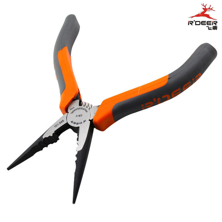 Flying Deer Tool 6 Inch Chrome Vanadium Steel Industrial Grade Multifunction Sharp Mouth Pliers 150mm Multi-purpose tip pliers 101-346