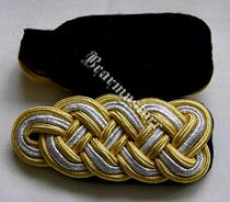 Original style Deutsche Wehrmacht Navy General Metal Wire Preparation Epaulettes Indian Silk Preparation Major General Epaulettes