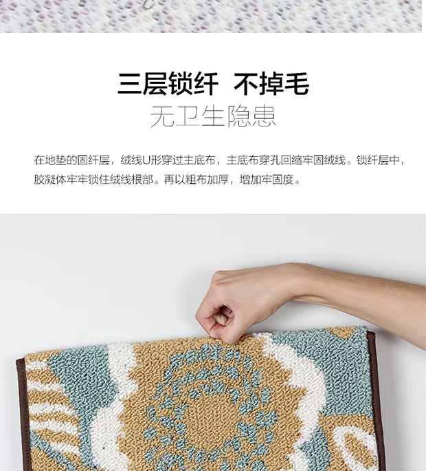 hiên lớn của nhà bếp mat thảm thảm không trơn trượt cửa tấm thảm chùi chân mat thảm cửa mat 80 - Thảm sàn thảm chùi chân chống trượt