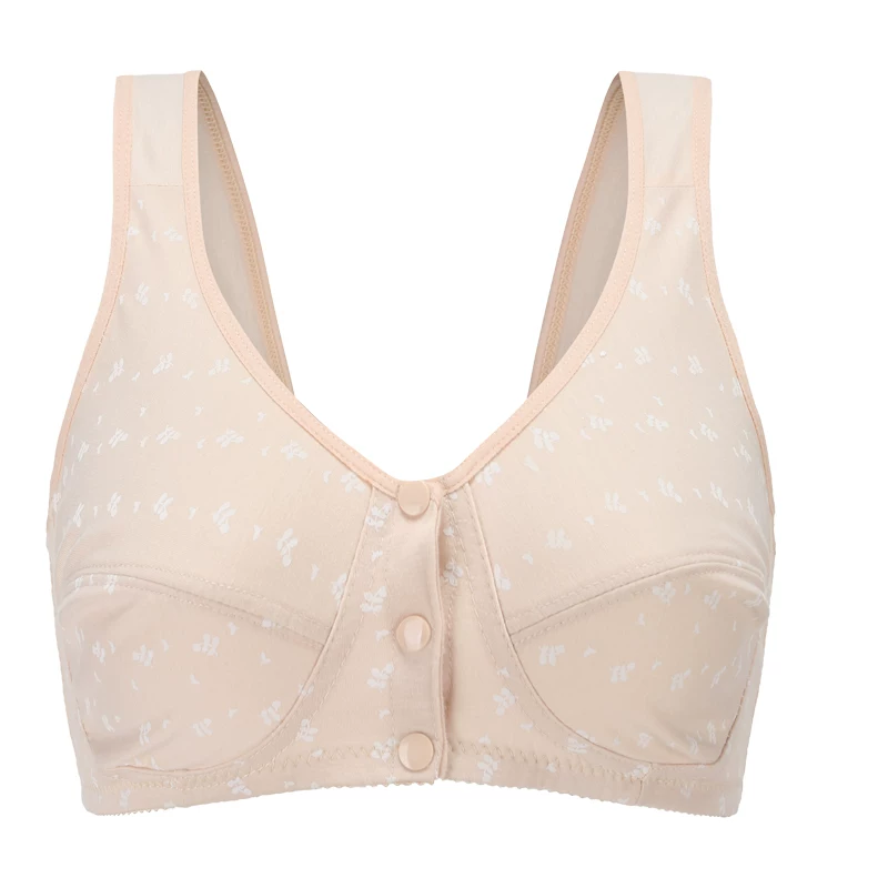 Thin sponge underwear, cotton wireless bra, tank top, for middle age