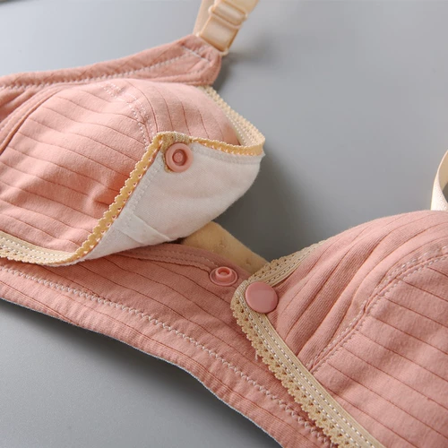 Поролоновый бюстгальтер без косточек, тонкий поддерживающий бюстгальтер пуш-ап для кормящих грудью, хлопковый бюстгалтер для беременных, нижнее белье