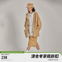 POH 19AW multi-cut washing loose stitching damage cardigan Wei male spring and autumn two-color National tide coat tide