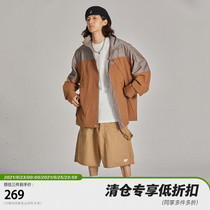 POH 19AW suit color stripe loose zipper jacket mens national tide wild two color into retro trend jacket