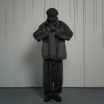 POH 19AW warm cold loose thickened color cashmere coat mens double color into the trend wild country tide coat tide