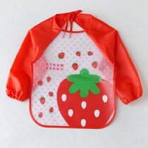 Baby gown eating dining sleeveless long-sleeved apron dress baby bib boy and girl