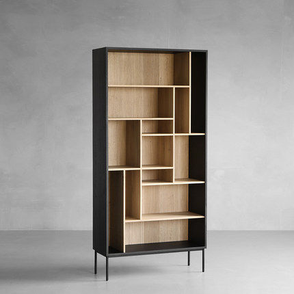 Nordic bookcase storage cabinet simple modern floor office furniture display cabinet bookcase living room multi-layer display cabinet